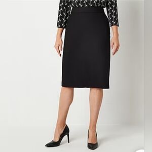 Liz Claiborne Womens Mid Rise Pencil Skirt - Black
